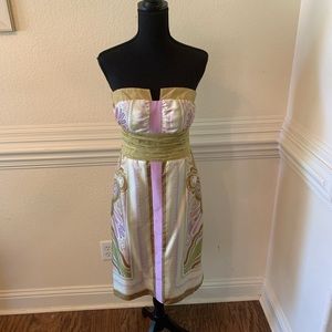 Nicole Miller strapless dress